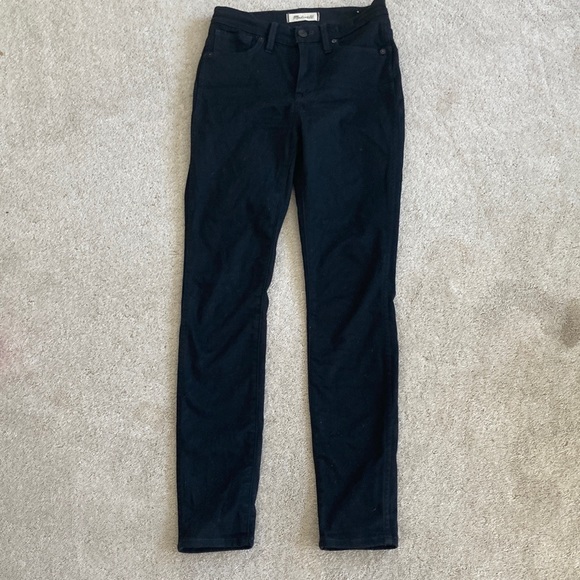 10” High- Rise Women Skinny Jeans Black Sz 24 Madewell - Picture 9 of 16